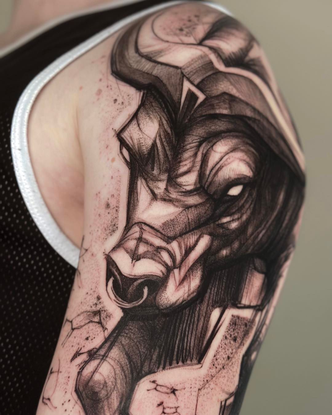 Taurus tattoo design by rysaatattoo
