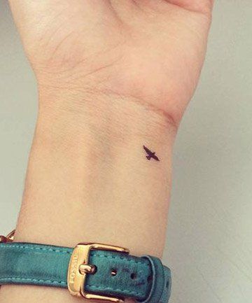 Tiny bird tattoo 1