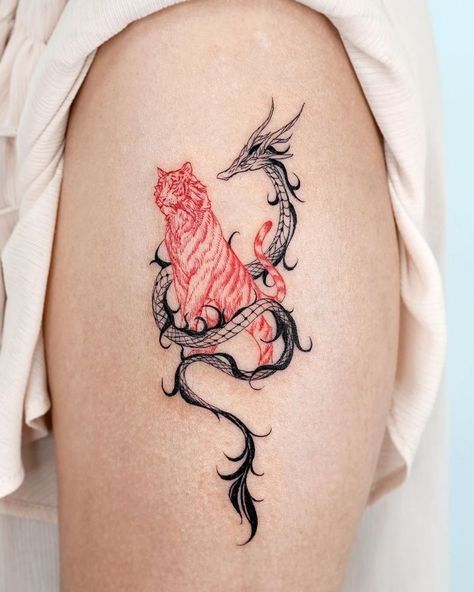 dragon and tiger tattoo 1