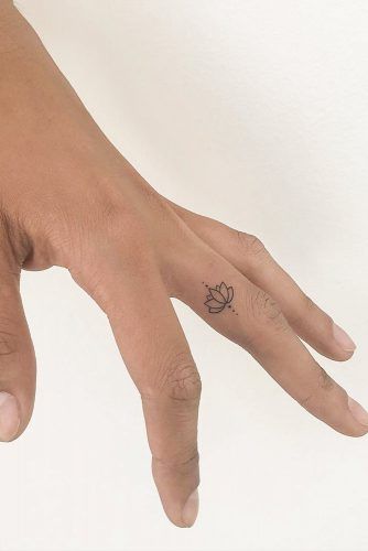 simple finger tattoo 2