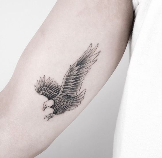 small eagle tattoo 2