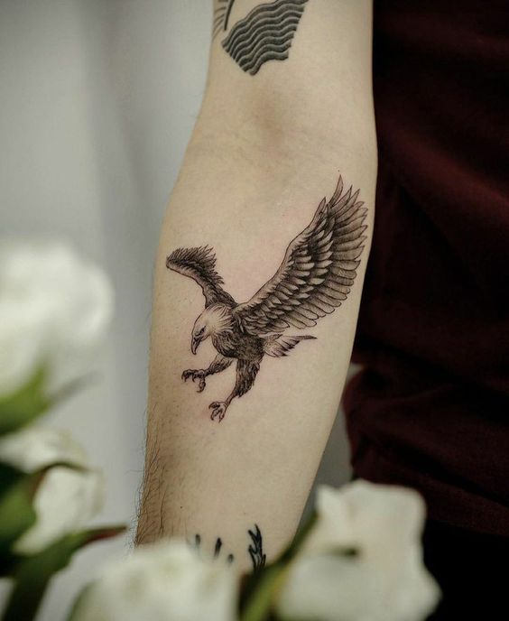 small eagle tattoo 3