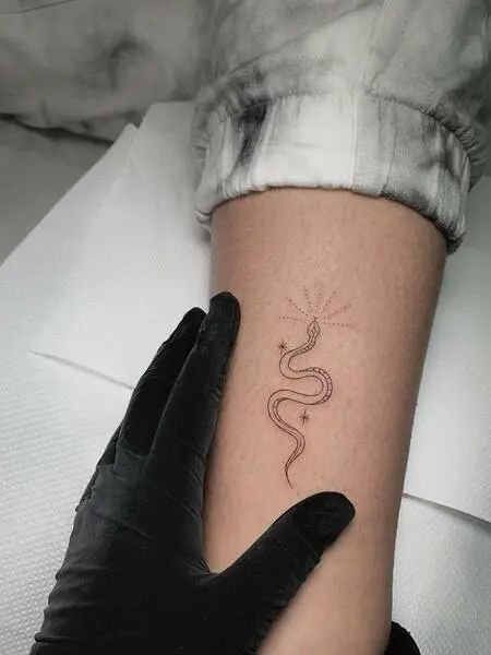 small snake tattoo design 1 1