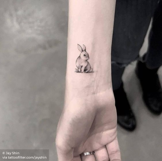 Cute Bunny Rabbit Temporary Tattoo - Etsy