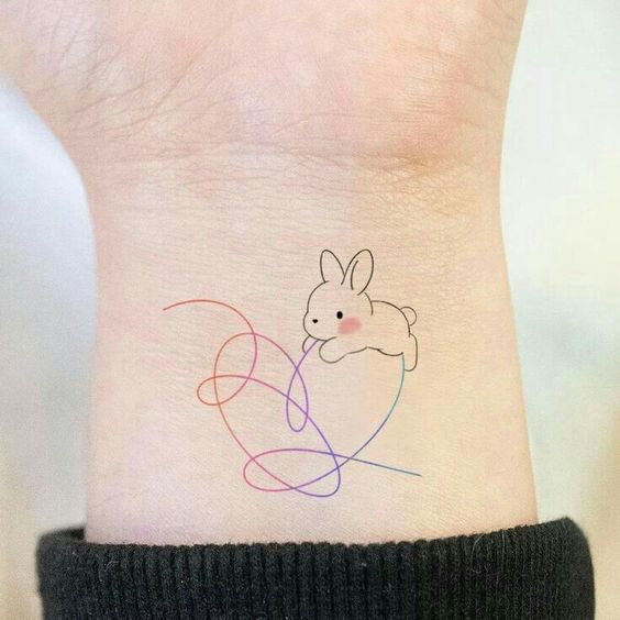 well - detailed tattoo stencil of a bunny, bold strong | Stable Diffusion