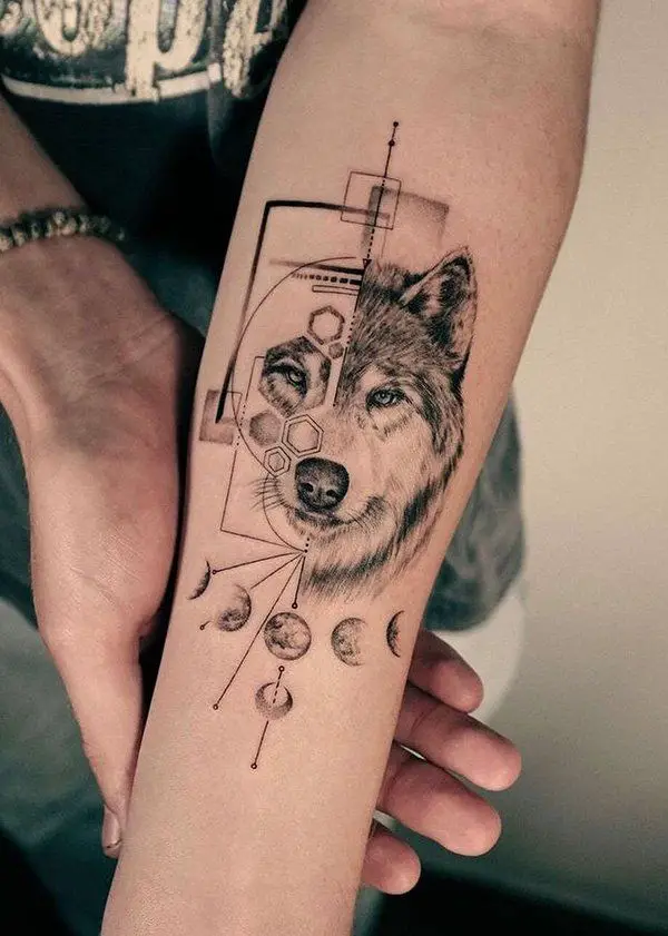 wolf tattoo for men 1