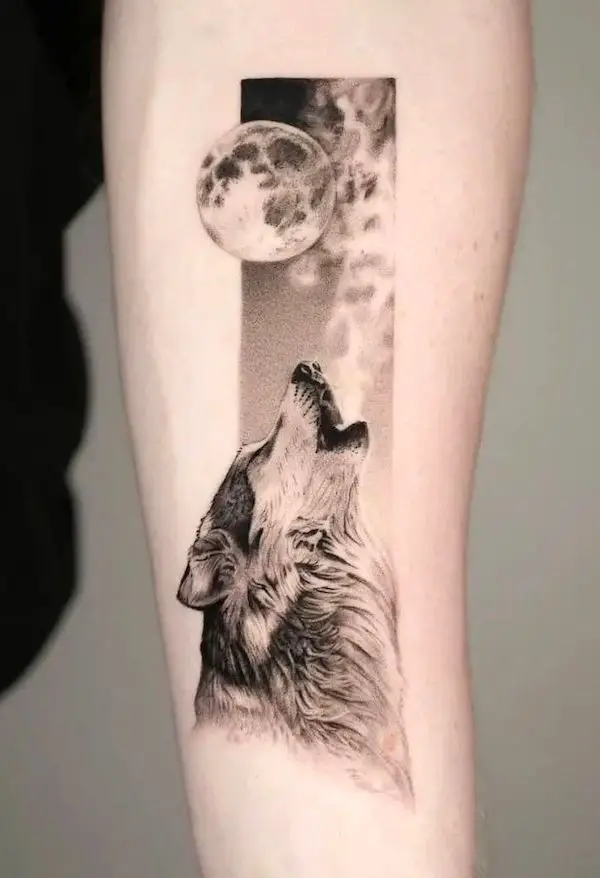 wolf tattoo for men 2