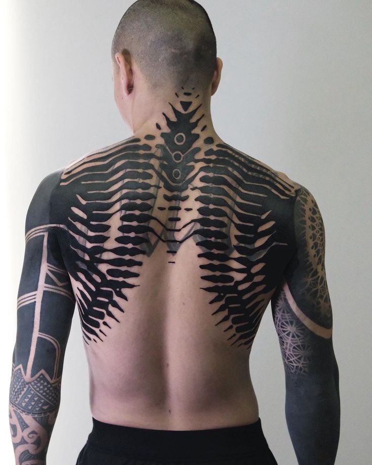 Back tribal tattoo ideas
