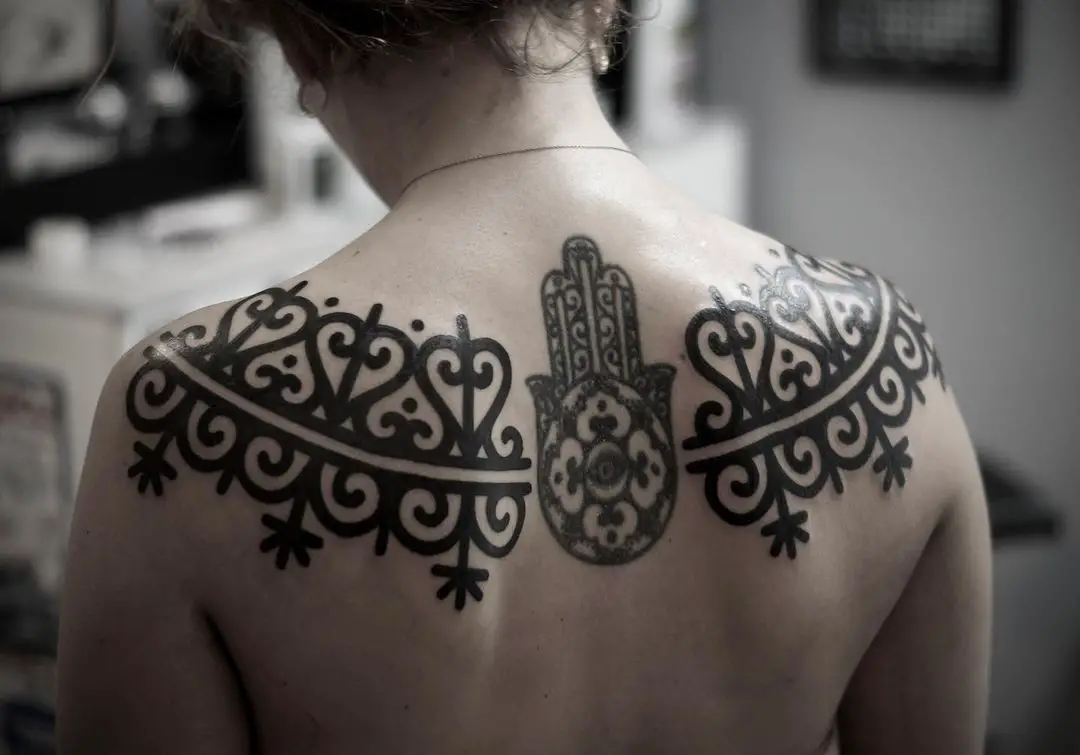 Celtic back tattoo design by francesco.capro
