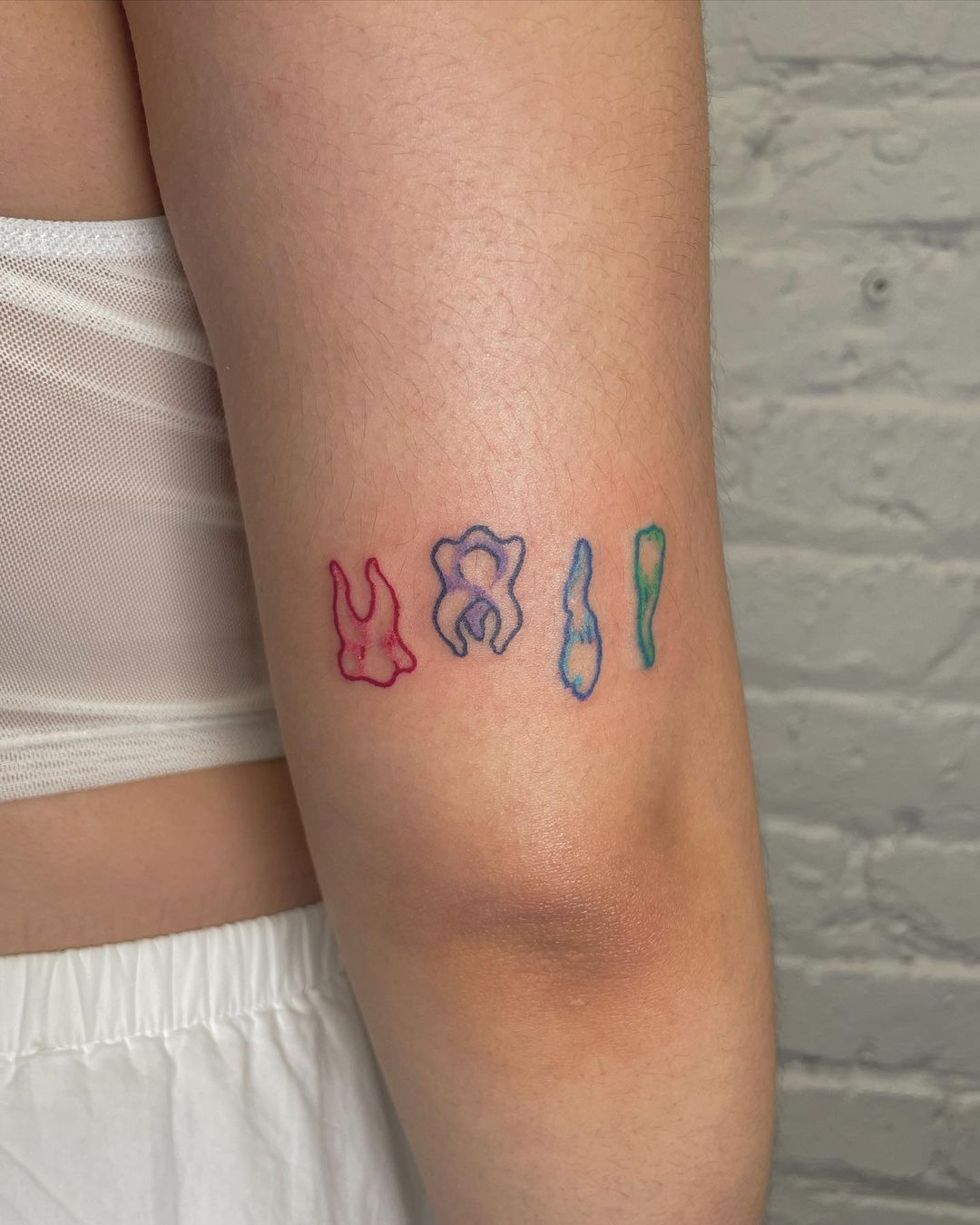 Colorful tattoo ideas for women by mossunderwood