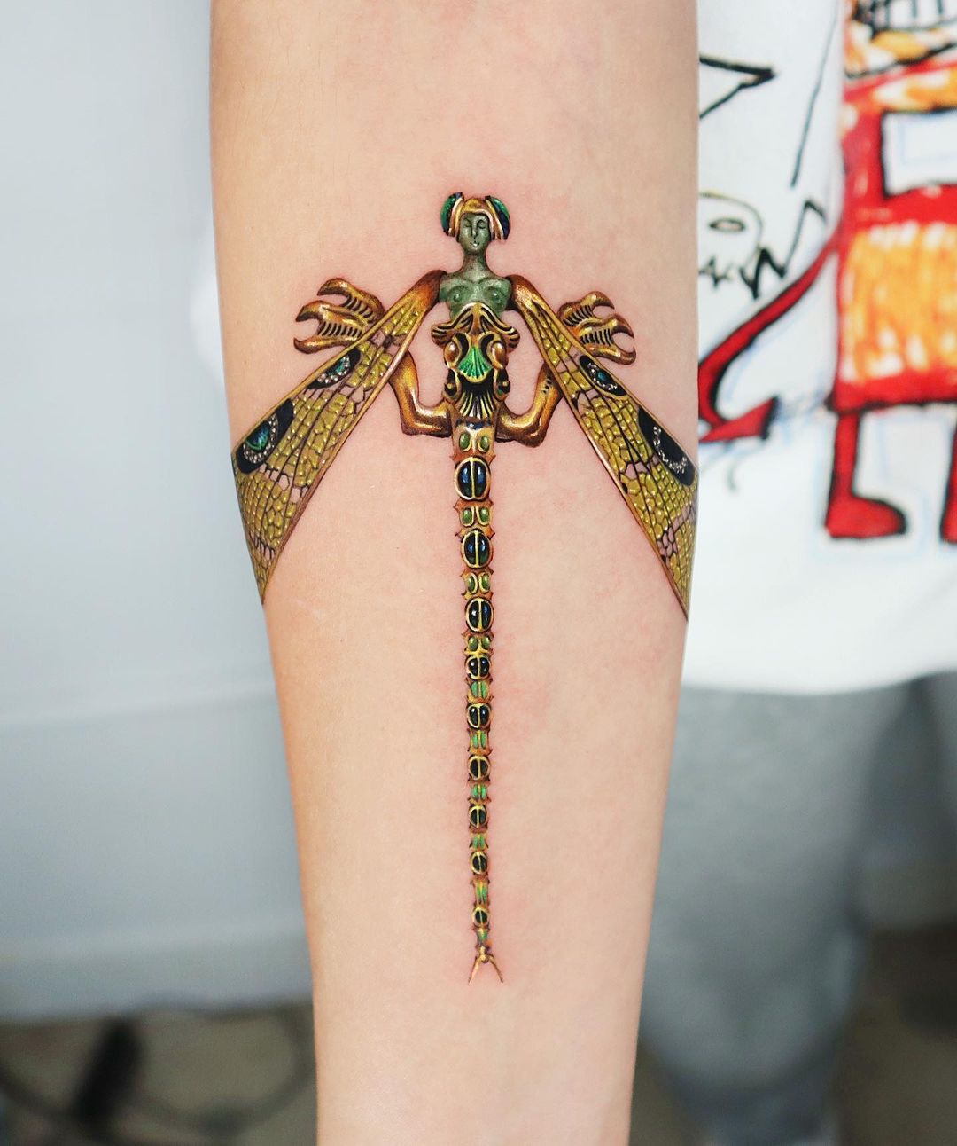 Dragonfly tattoo ideas for men by jooa tattoo