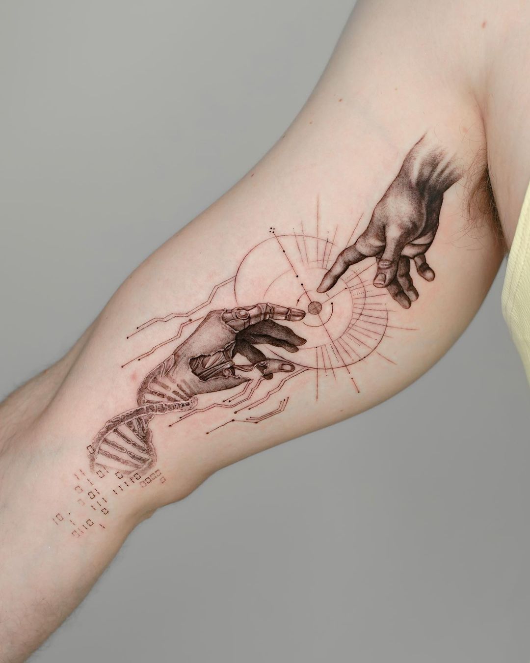 Geometric tattoo design by hami shin
