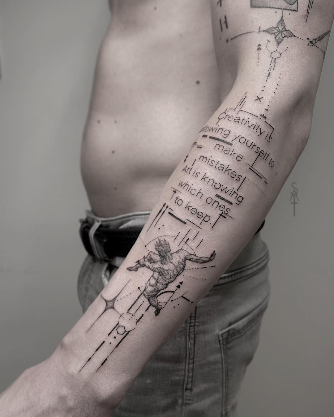 Geometric tattoo ideas by saquarius.tattoo