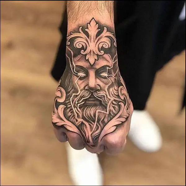 Hand tattoo for men