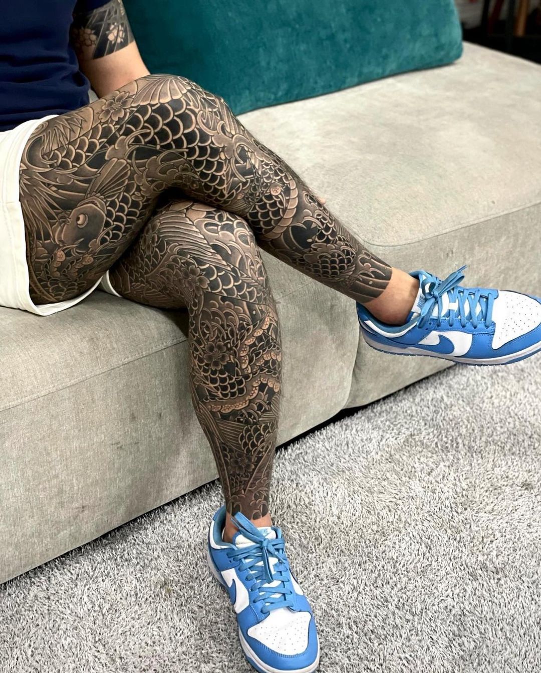 Leg tattoos for men by japanese.ink