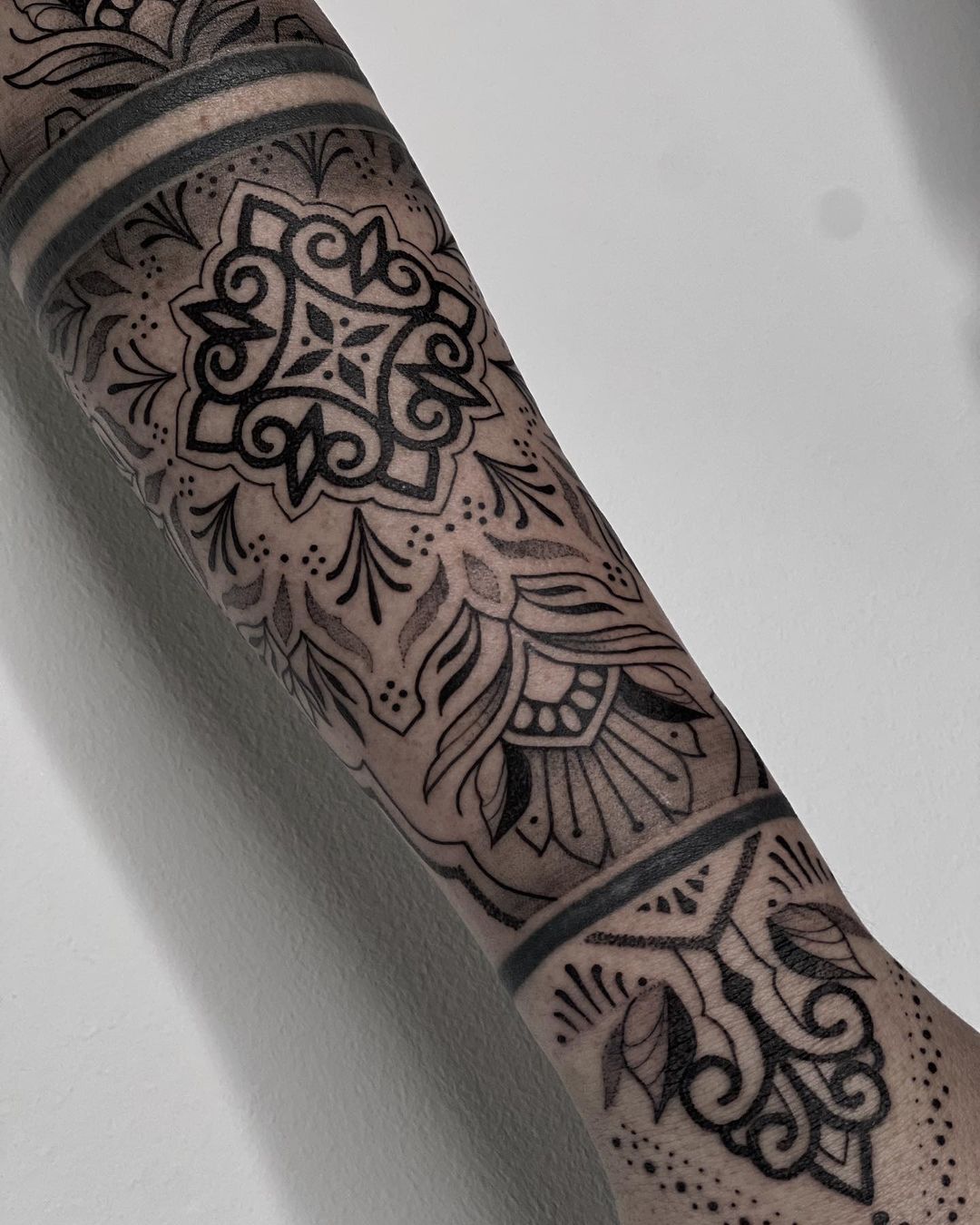 Mandala sleeve tattoo design by milaloba art