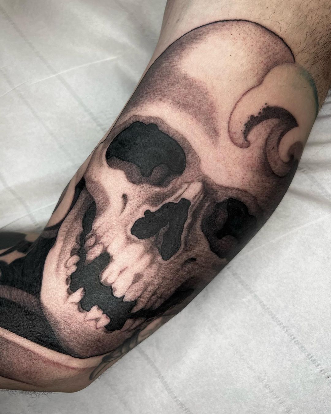 Neo traditional skull tattoos for men by annabellemeister