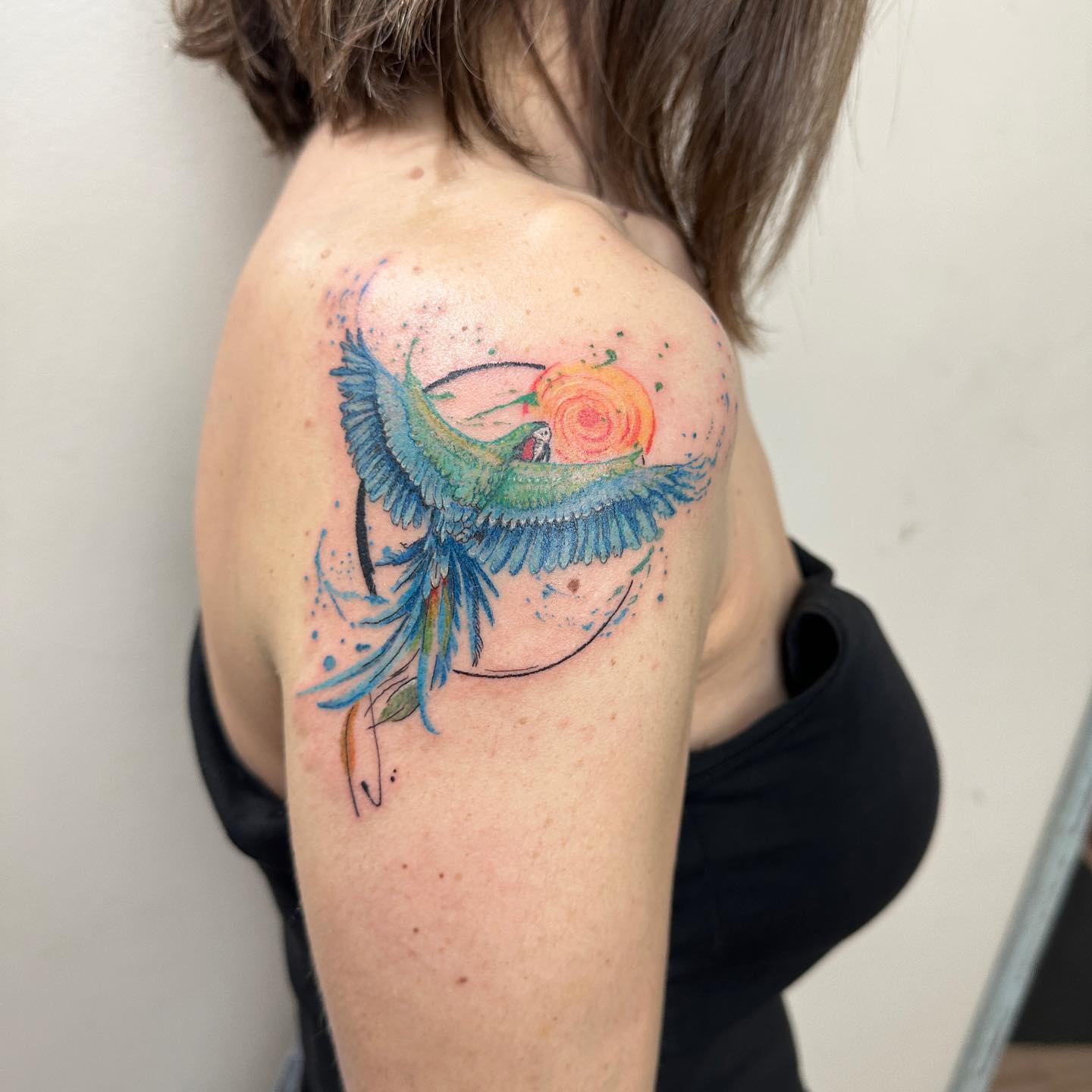 Parrot tattoos for women by tutu head