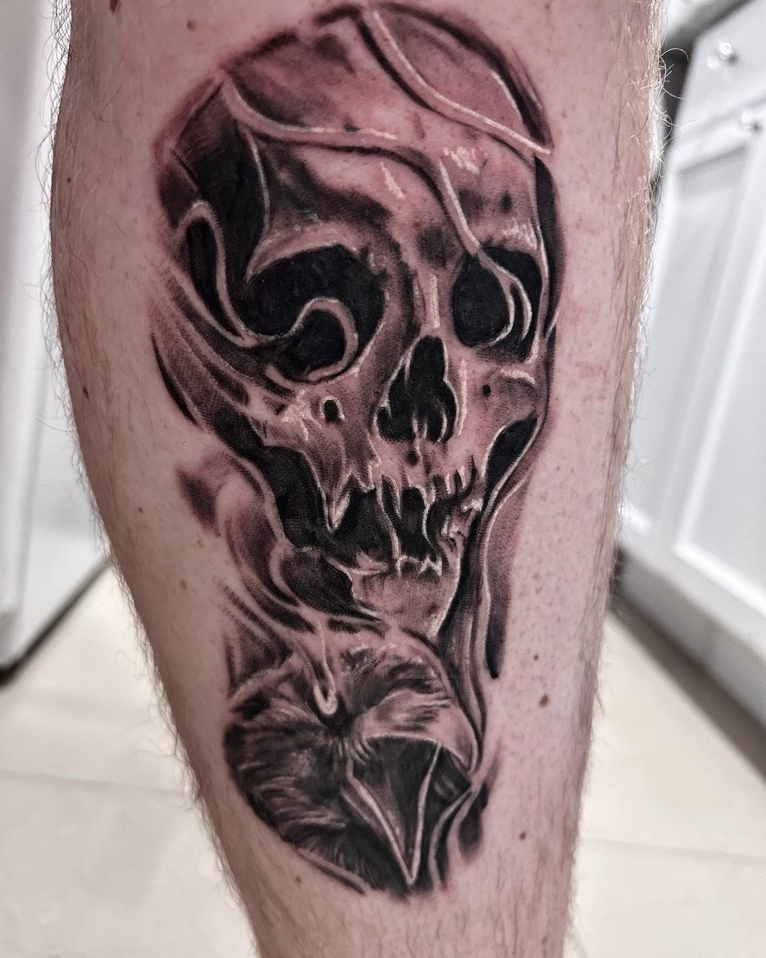 Skull tattoo design by martinell artistry
