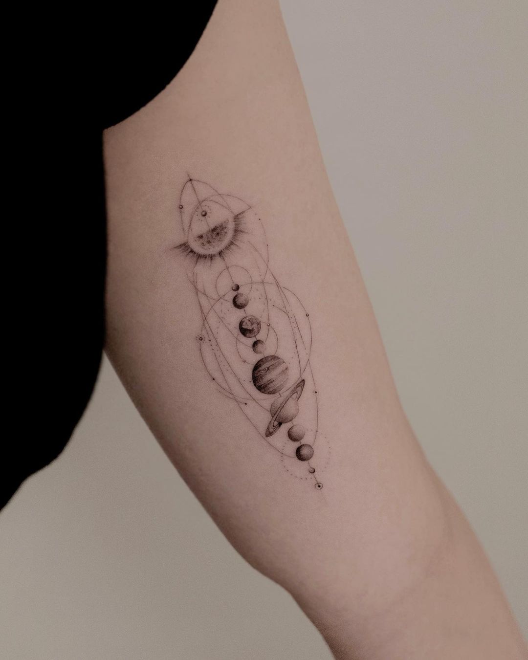 Solar system tattoo by jk.tattoo 2