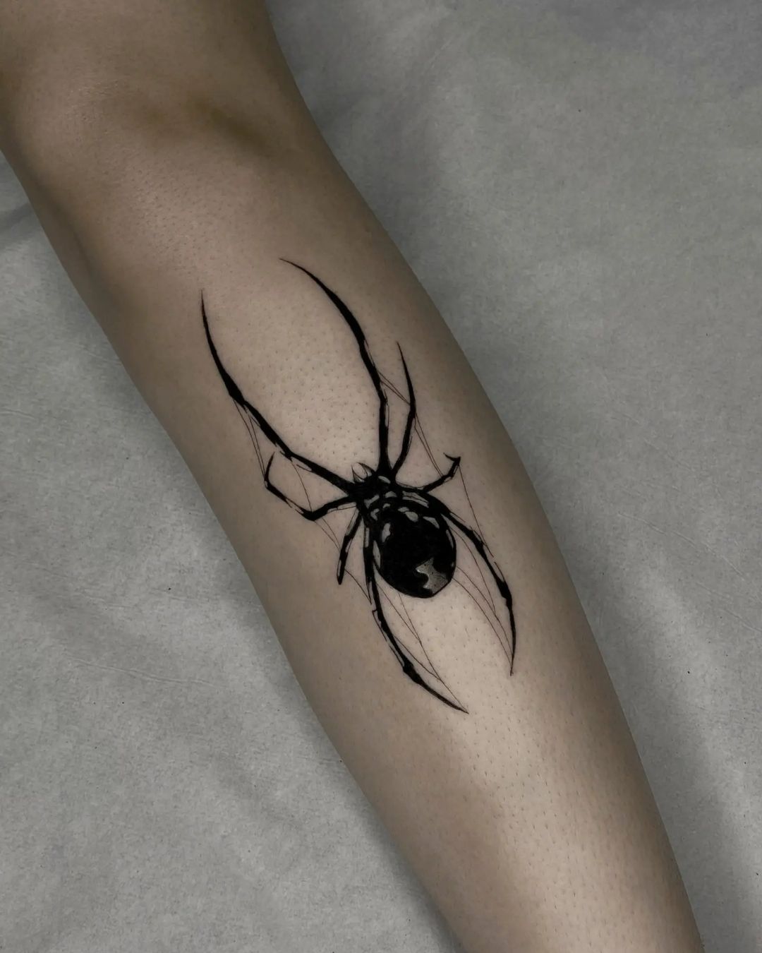 Spider tattoo by brunoink