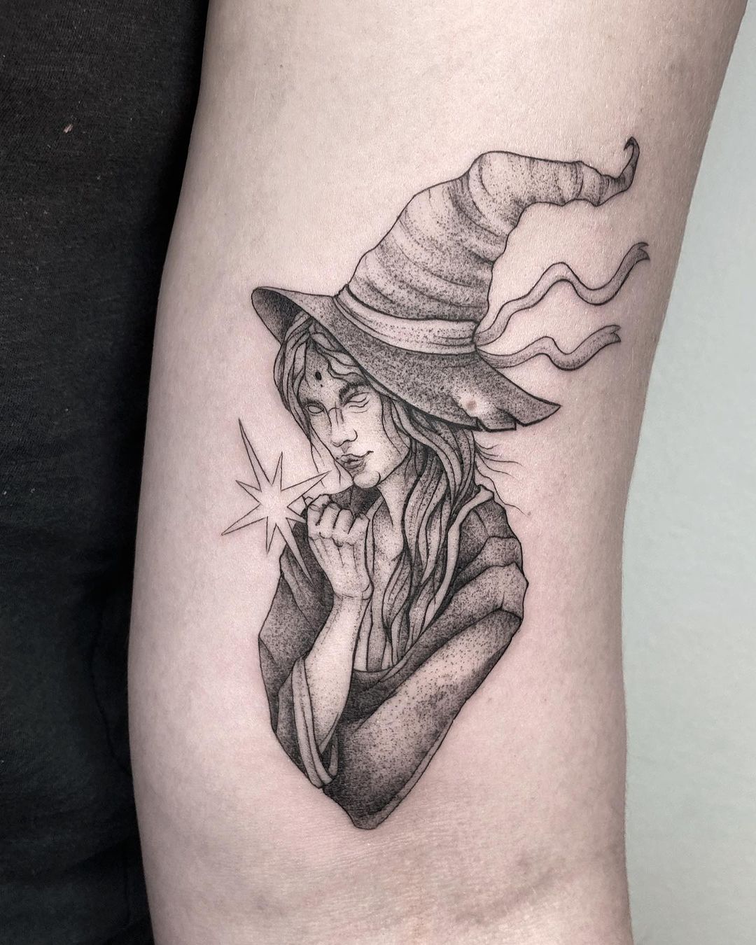 Witch head tattoos by veronikarupf