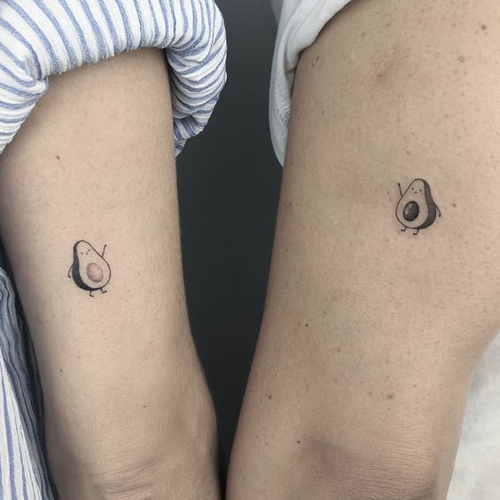 avocado matching tattoo