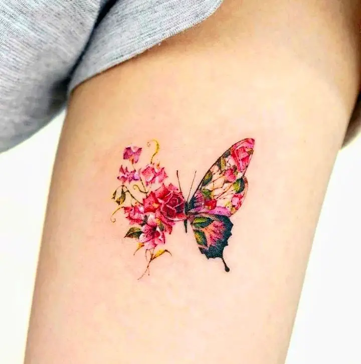 colorful sleeve tattoo by tattoo idea19