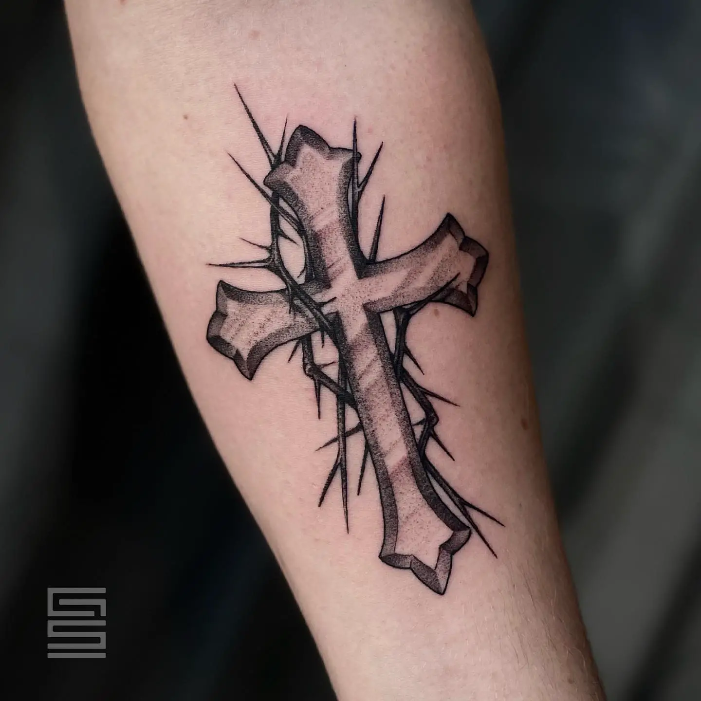 cross tattoo designs by gerardscaringitattoo