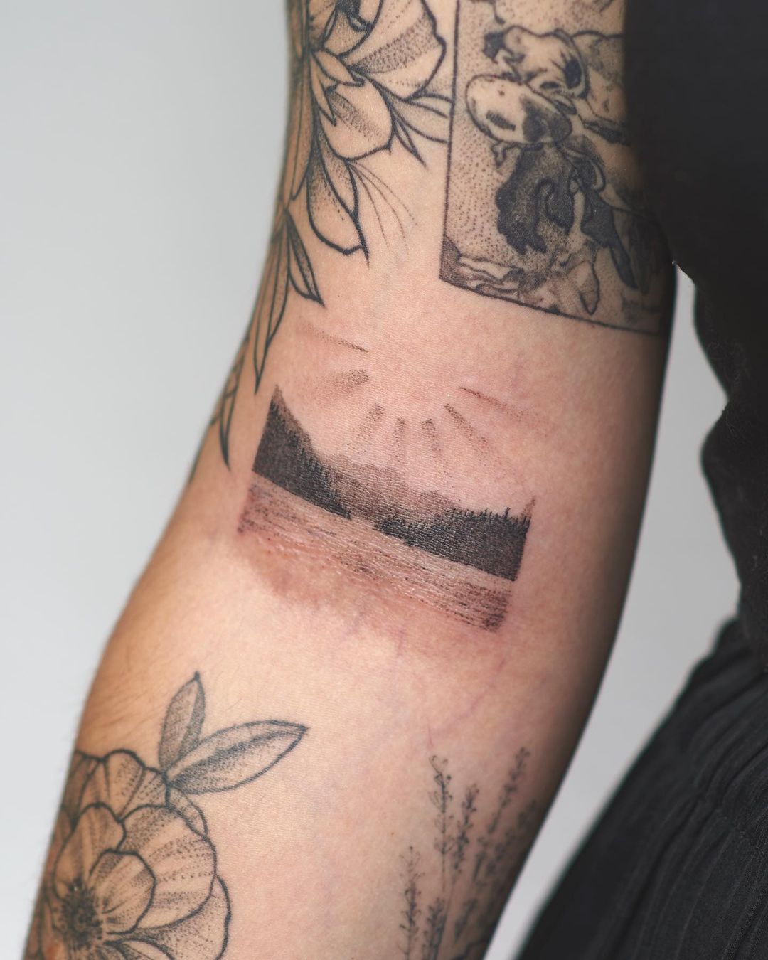 forest sleeve tattoo for men by is.nich .schlimm