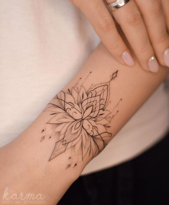 lotus mandala tattoo design d