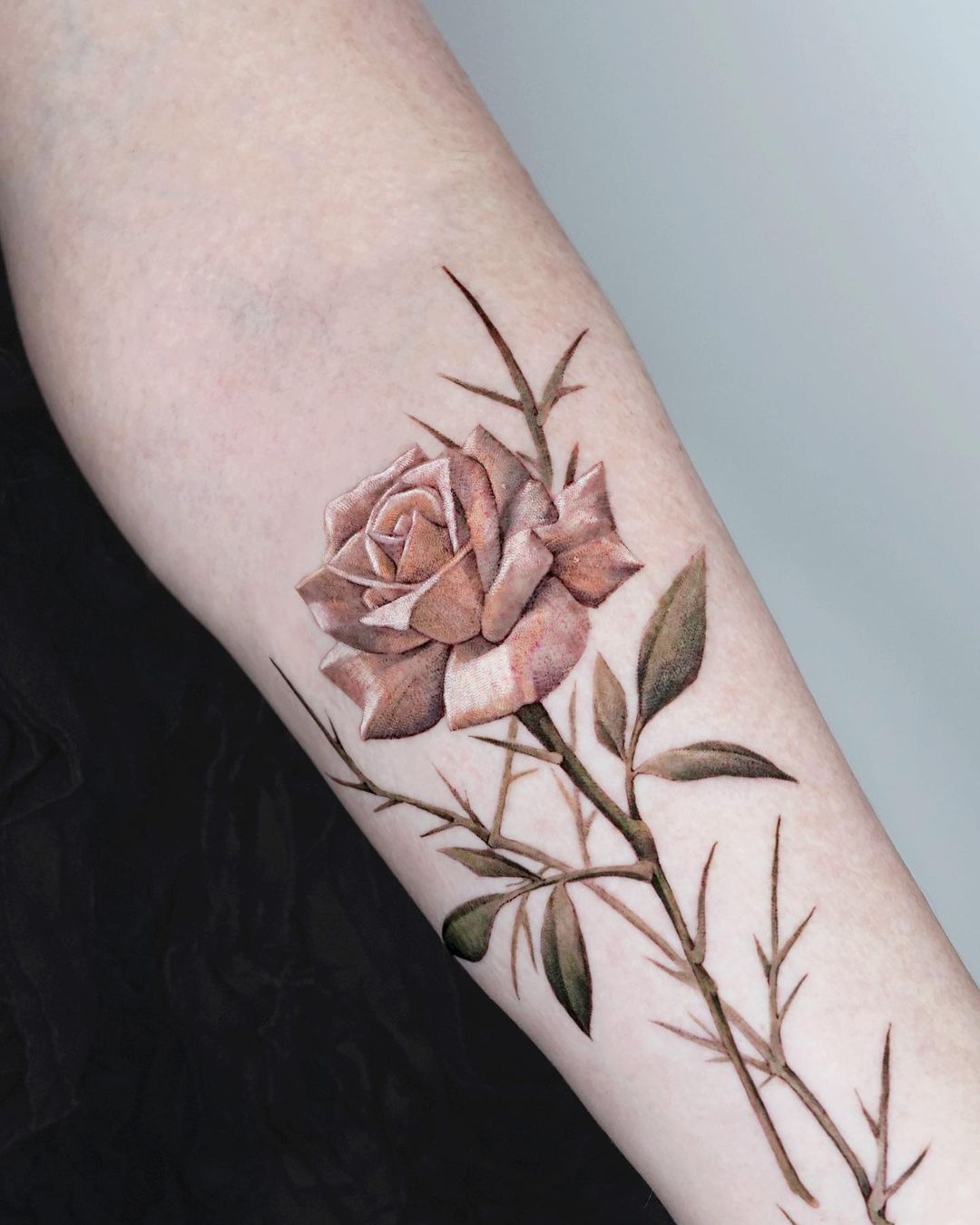 rose tattooss for men by woni plant
