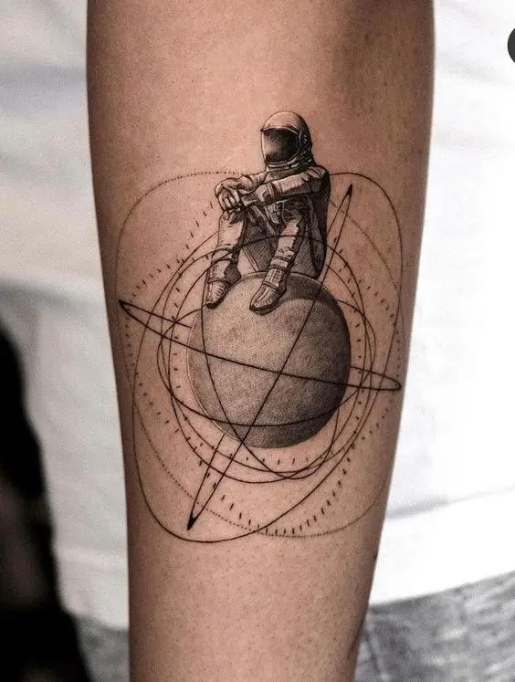 space sleeve tattoo
