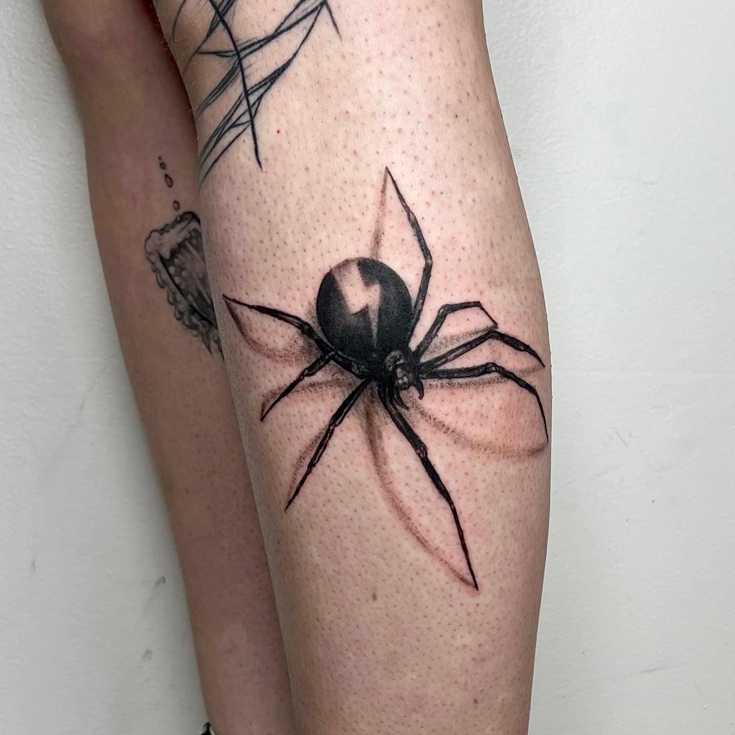 spider tattoo by artistcalledjess
