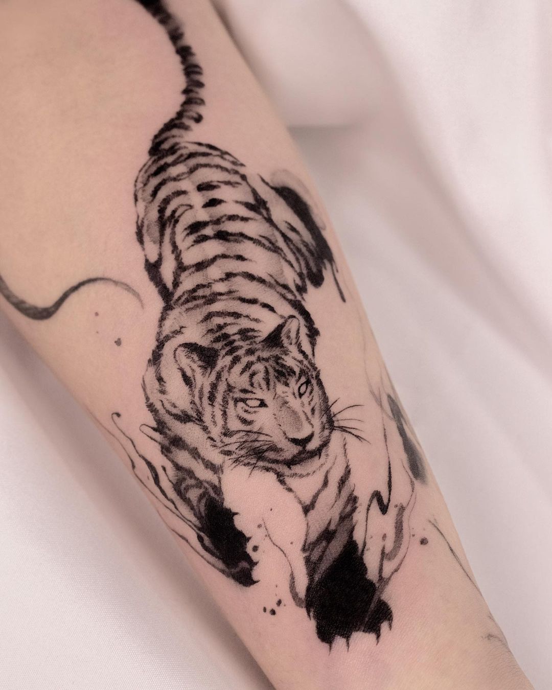 tiger tattoos for men on sleeve by hyangcho