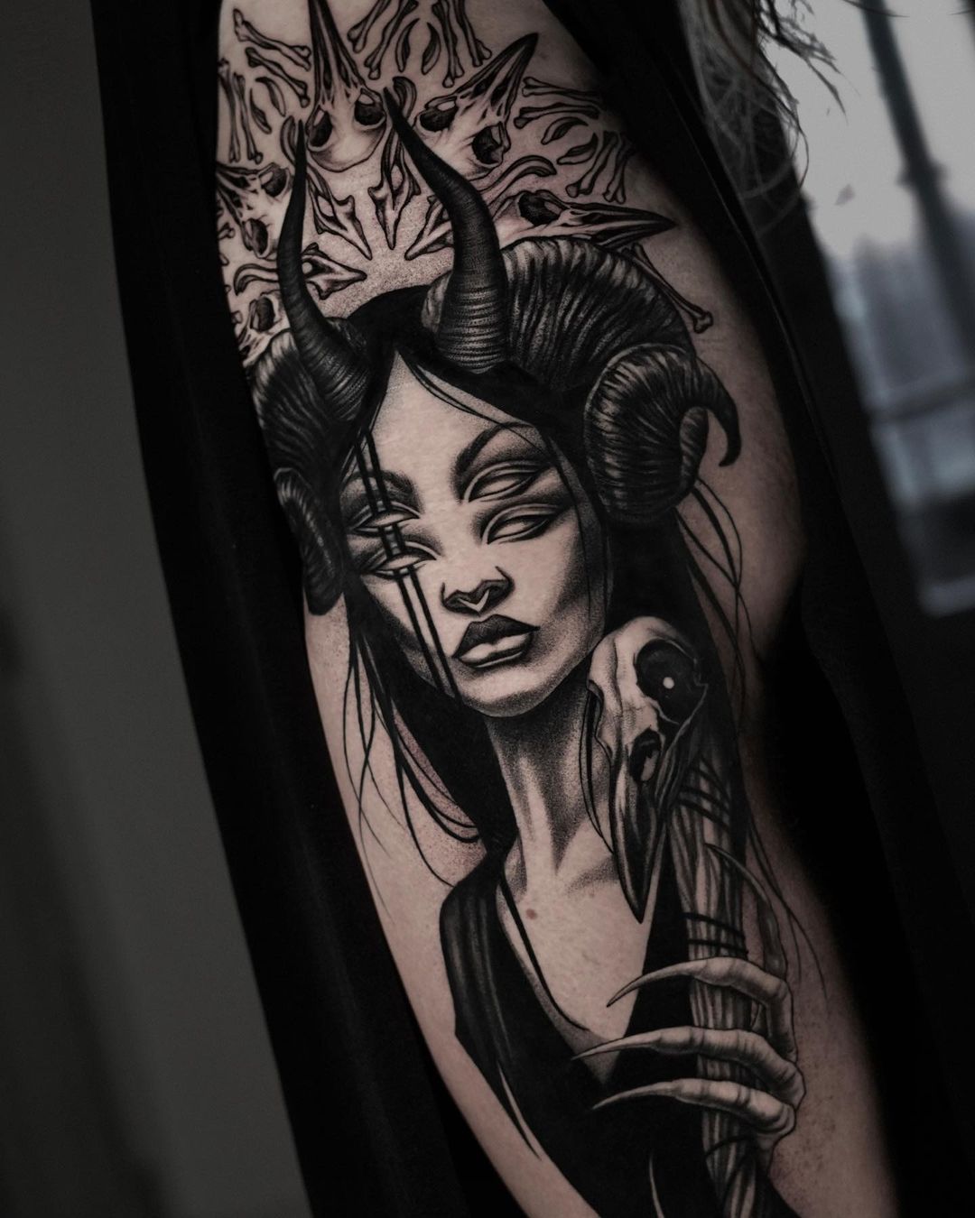 witch doll tattoo design by ritacorceiro