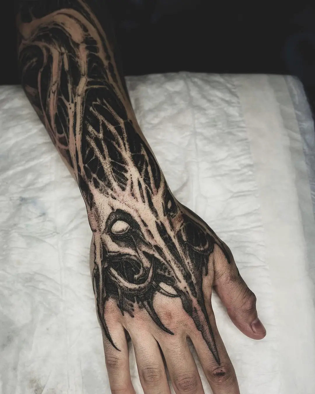 witch on hand tattoo design by darktorch