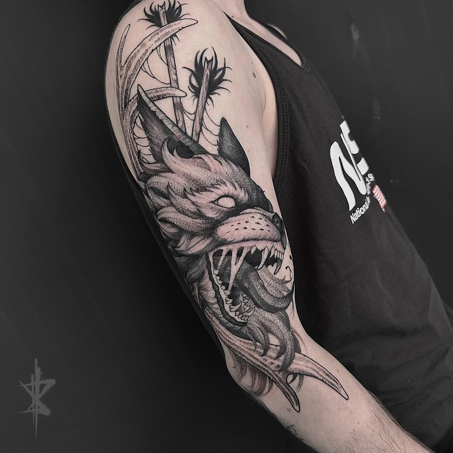 wolf tattoos for men by basti.dee .tattoo