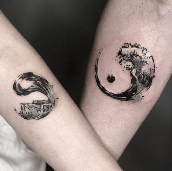 ying and yang tattoo designs