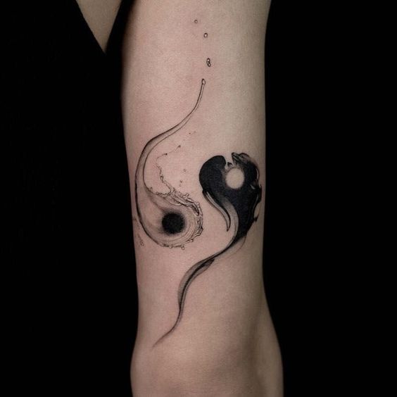ying yang tattoo ideas