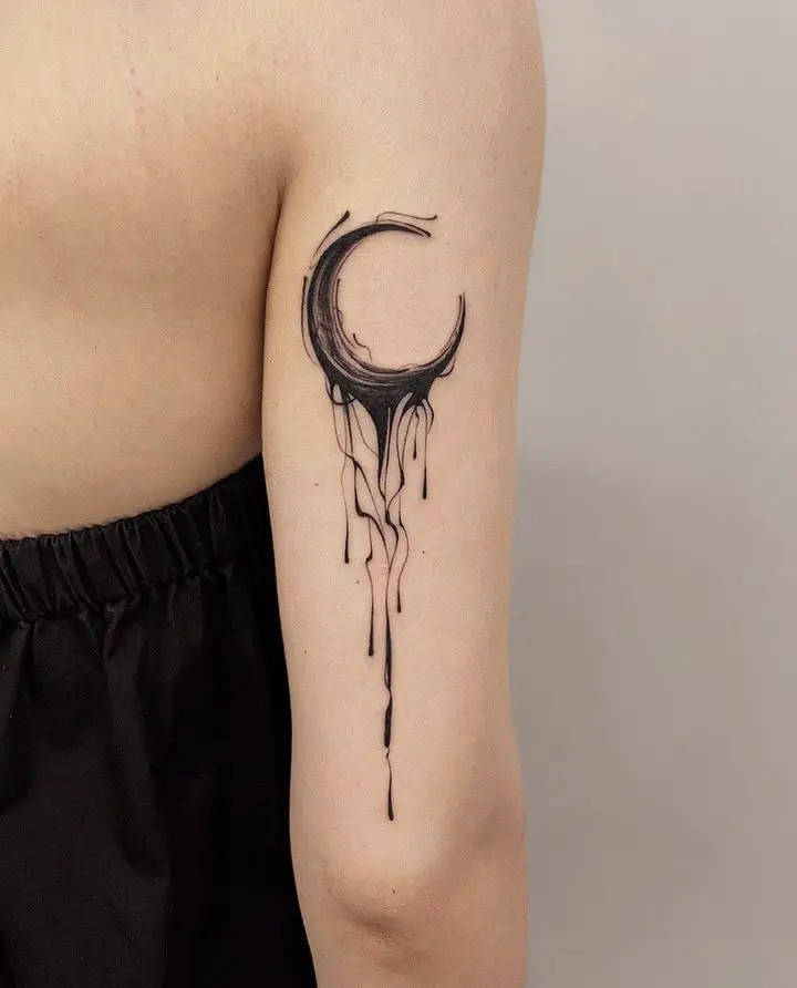 Moon tattoos by tattooist hoji