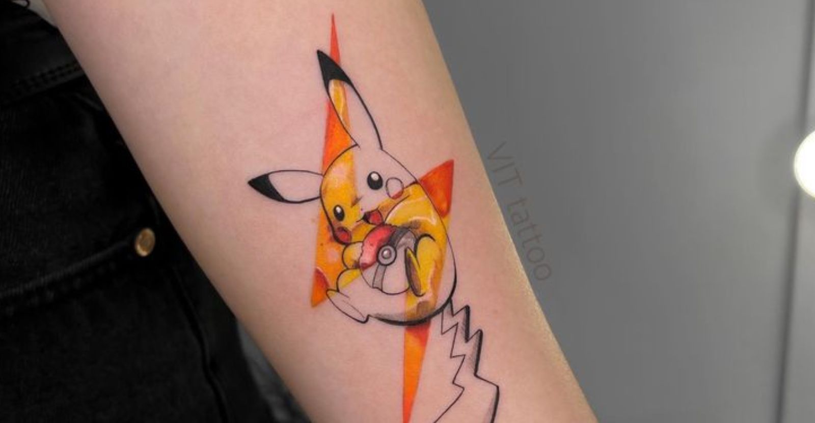 Tattoo uploaded by Xavier • Pikachu tattoo by bakajennah on Instagram. # pikachu #pokeball #kawaii #cute #pokemon #anime #videogame #tvshow #pokemon  #anime #videogame #tvshow • Tattoodo