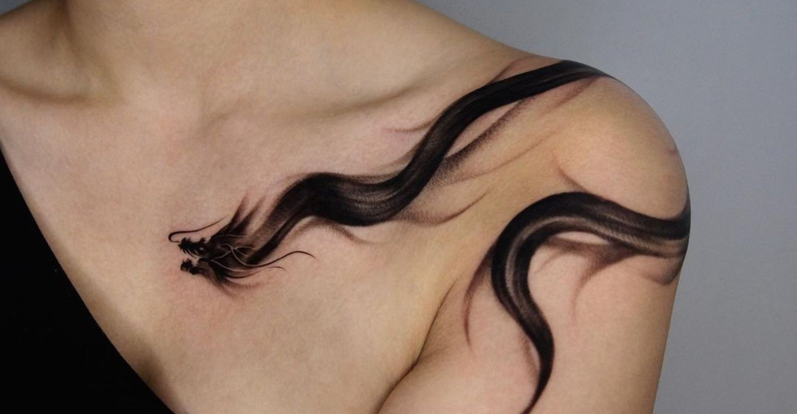 Dragon shoulder Drape tattoo by Pinkuh -- Fur Affinity [dot] net