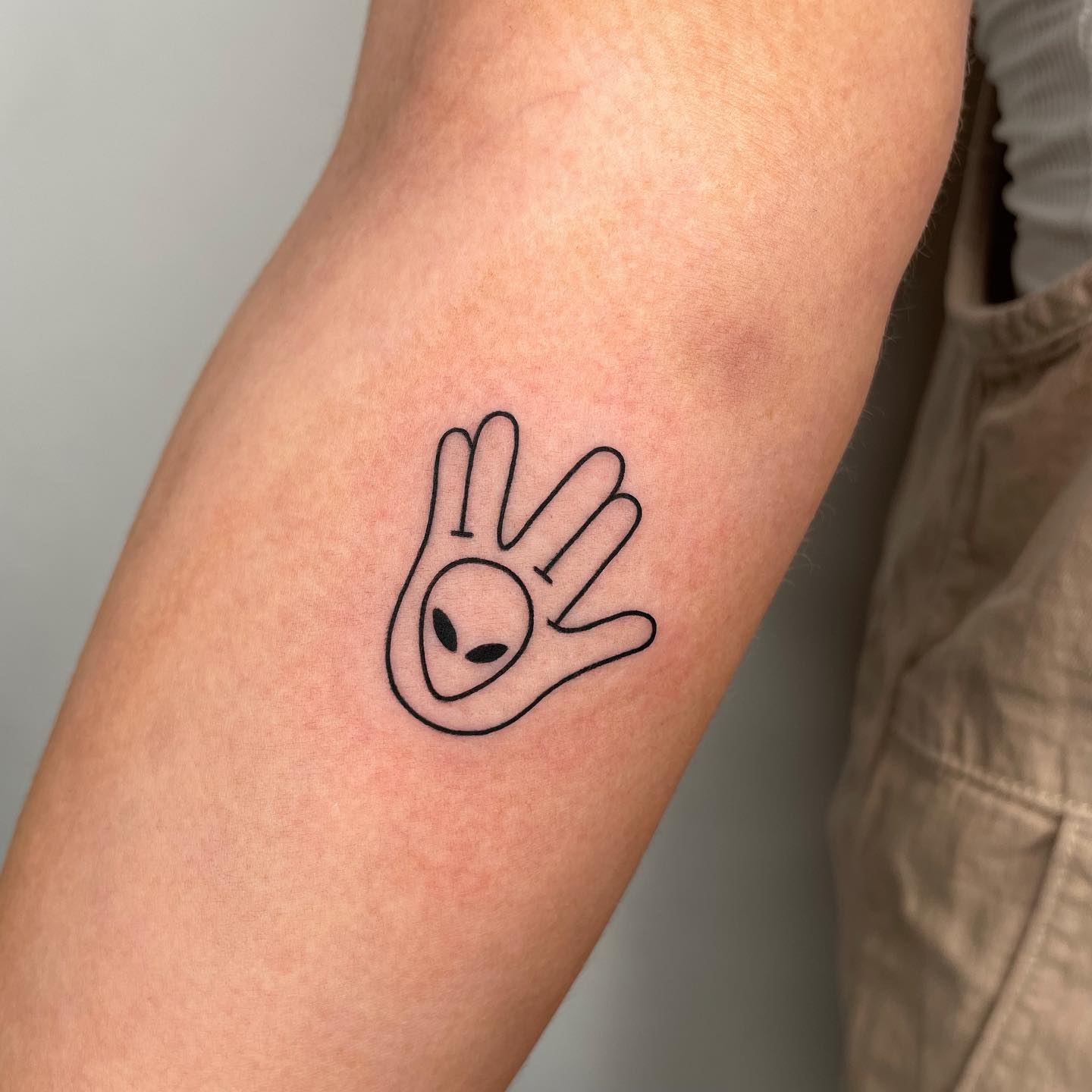 alien tattoos for women by nancydestroyer