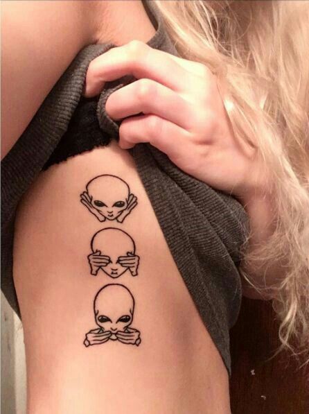 alien tattoos for women
