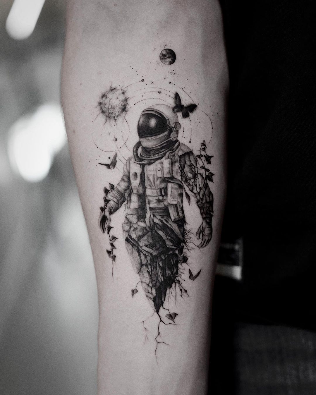 astranaut tattoo designs by bartektattoo