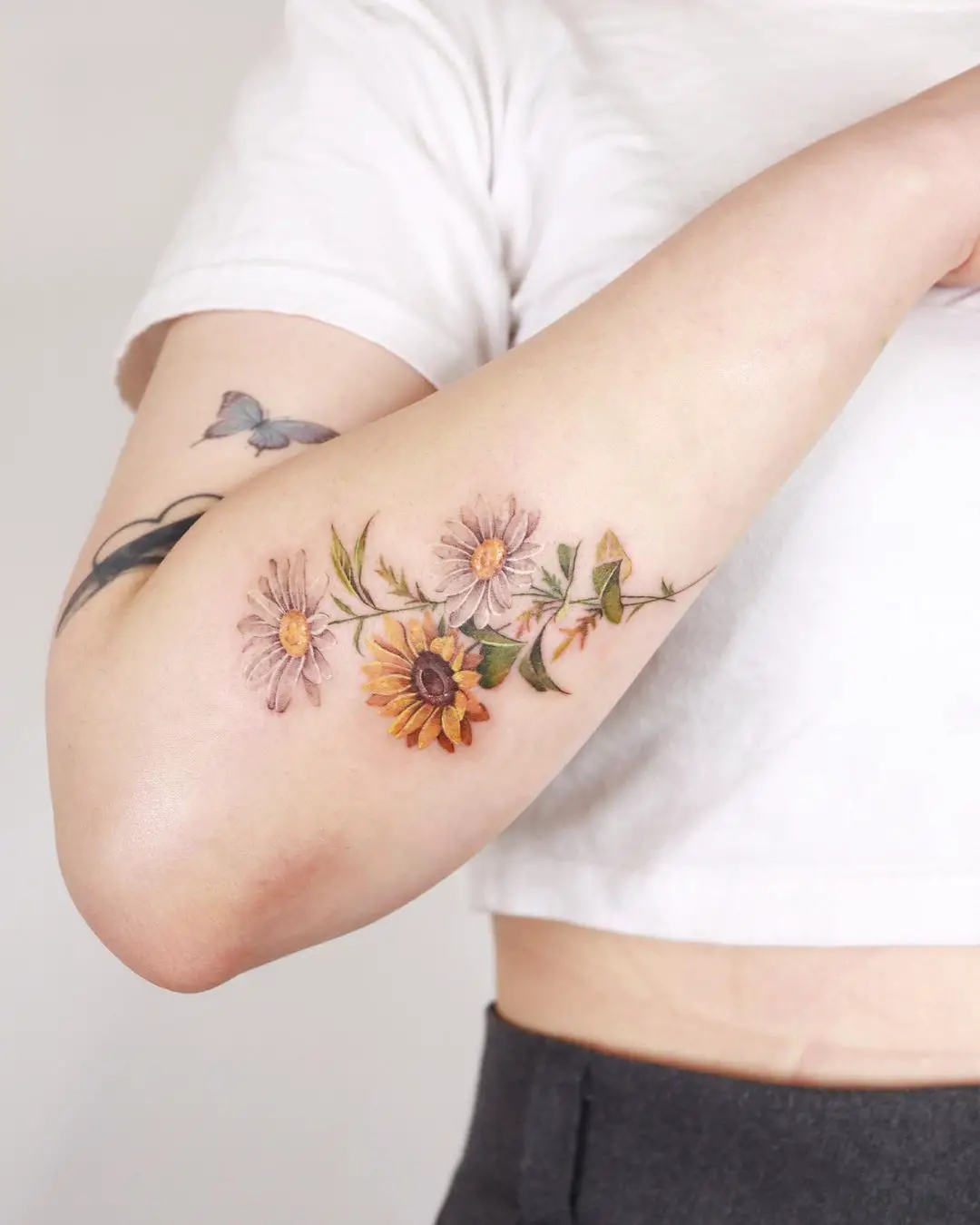 beautiful flower tattoo design by sozil tattoo
