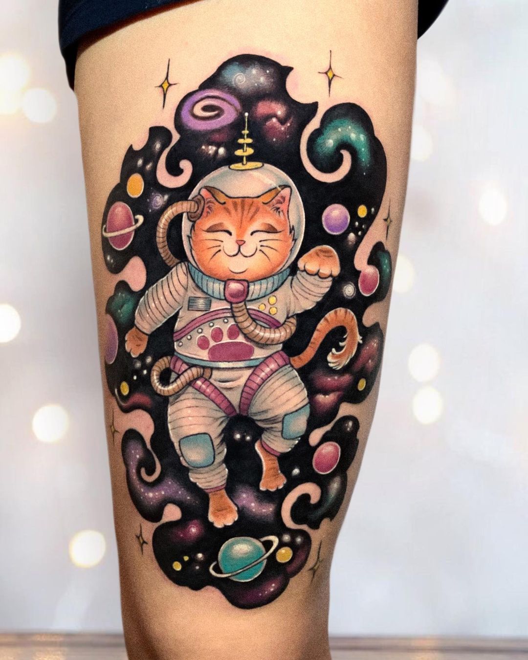 cat tattoo design by samuelamaggi