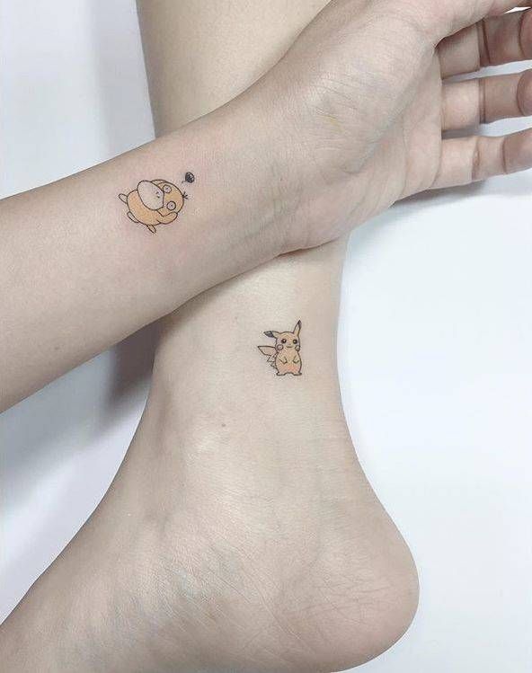 cute pikachu tattoo
