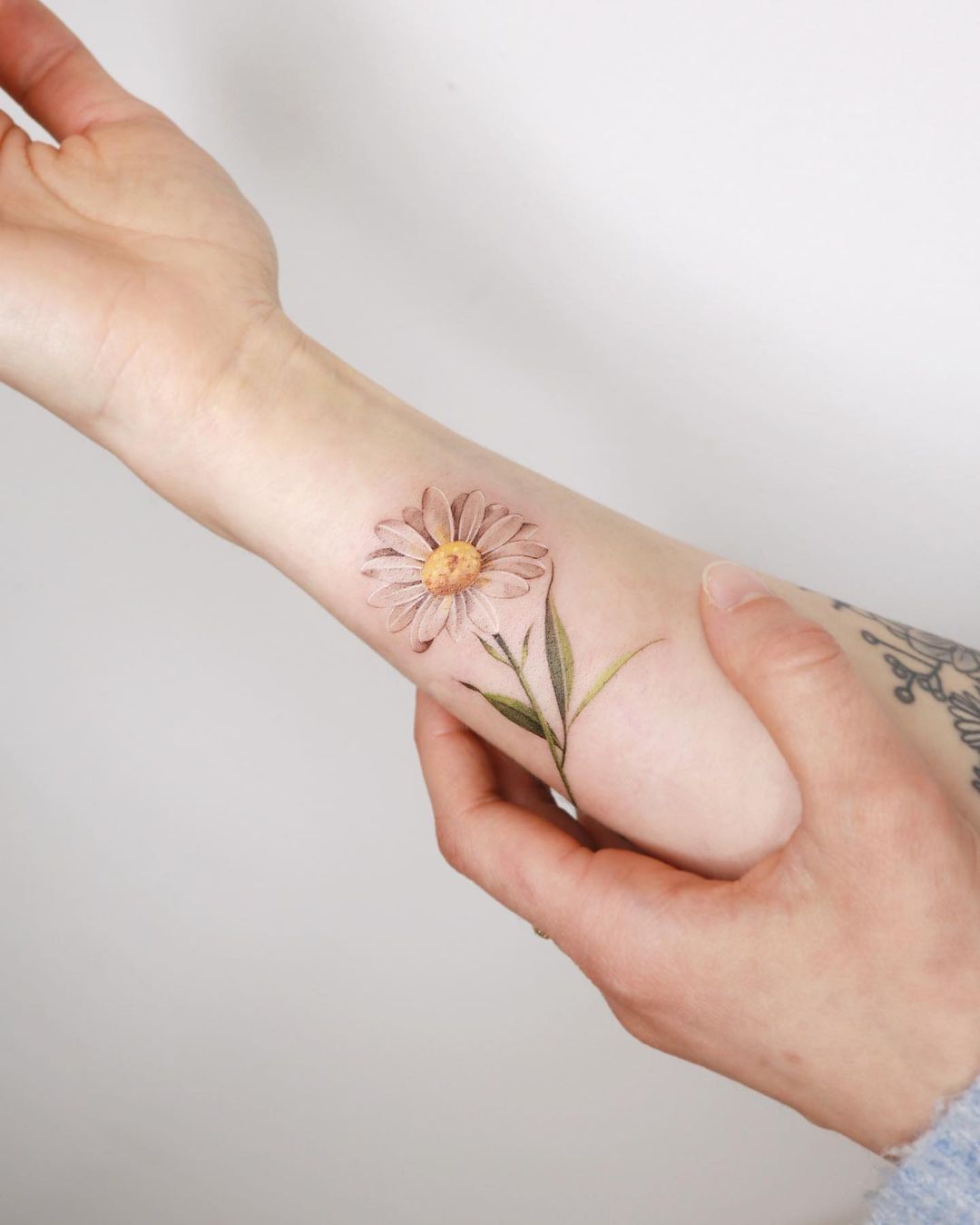 daisy tattoo ideas by sozil tattoo
